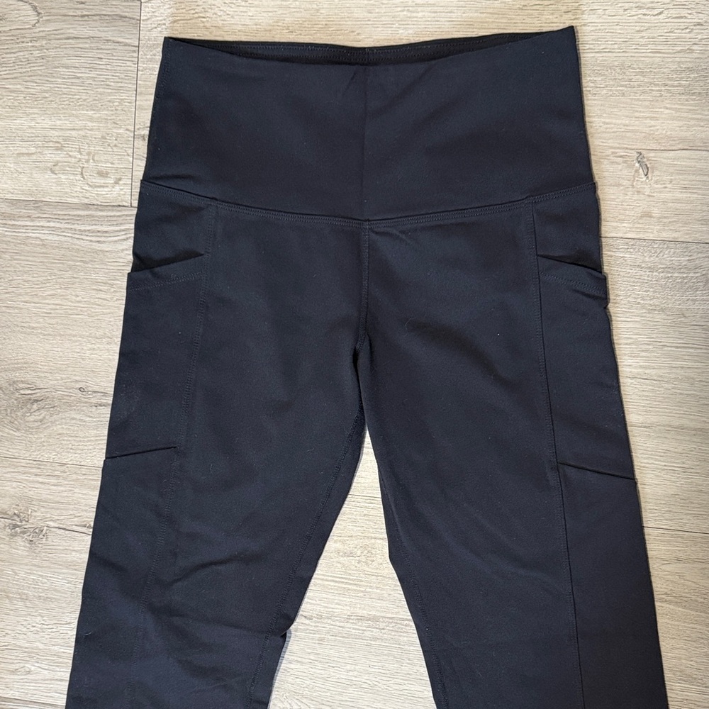 Tuff Athletics Black High-Waist Pants